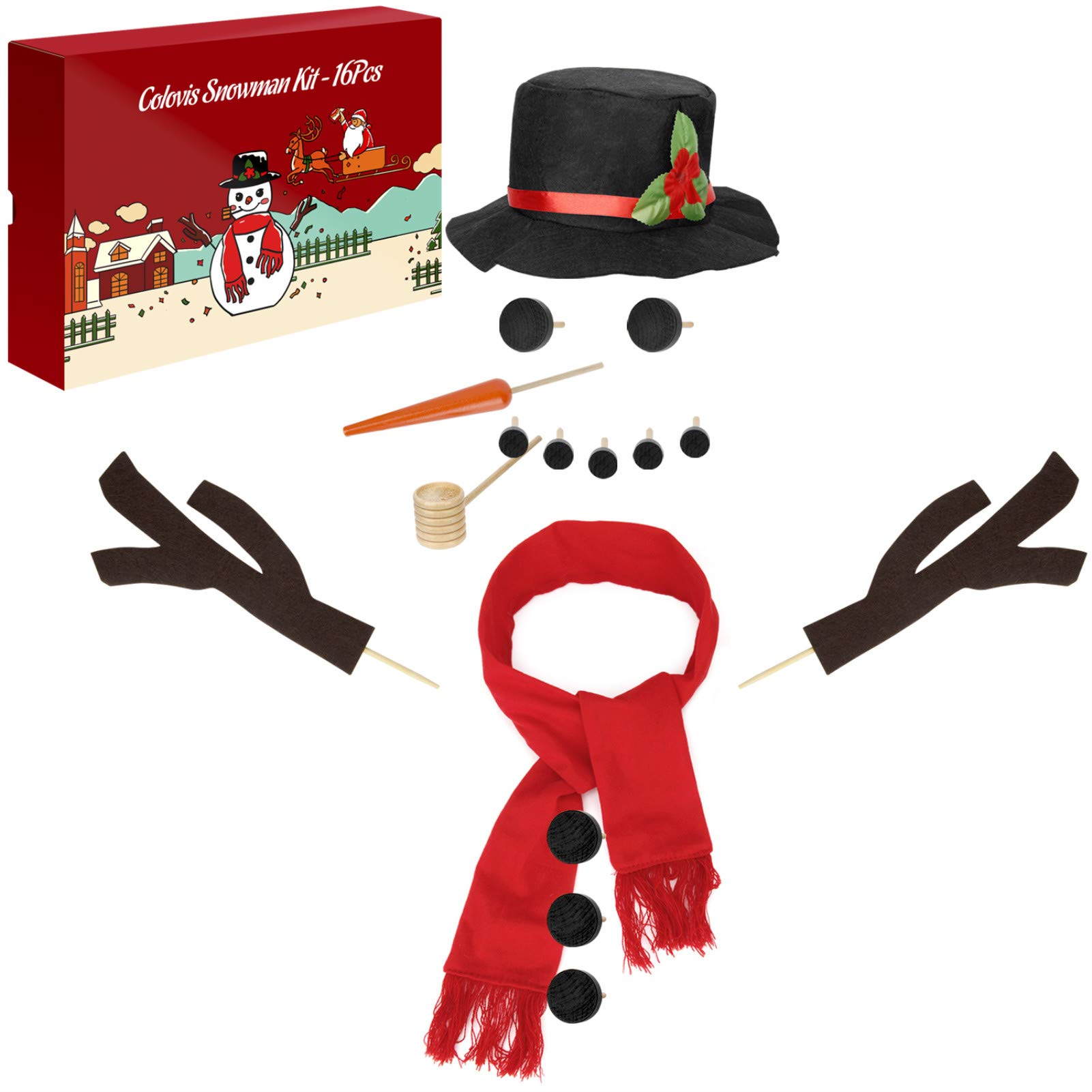 Amazon.com: Colovis 16Pcs Snowman Decorating Kit, Snowman Making